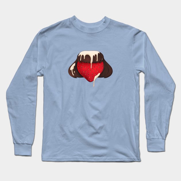 Berries and Cream Long Sleeve T-Shirt by Wyrielle